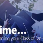 A group of graduates throwing graduation caps in the air