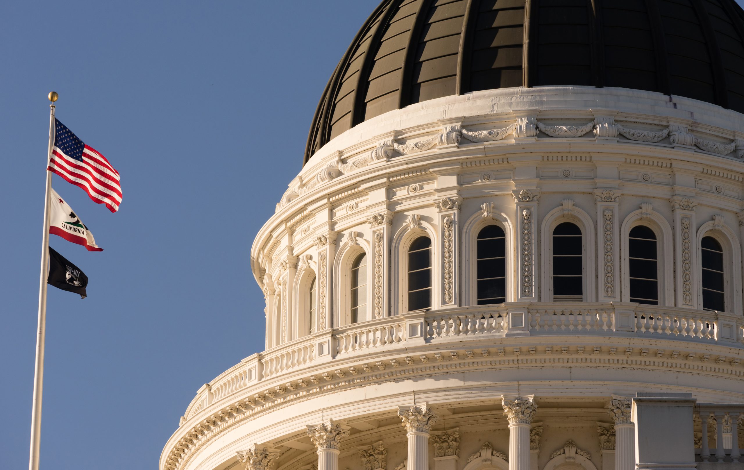 Downtown Sacramento California Capital Dome Building City Skyline