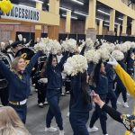 Cal Band at the tailgate