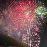 Fireworks over Independence Bowl Stadium
